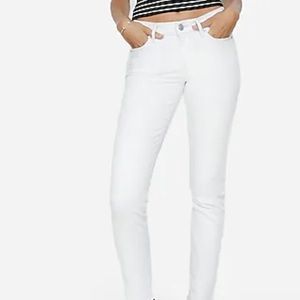 White jeans size 6R from express